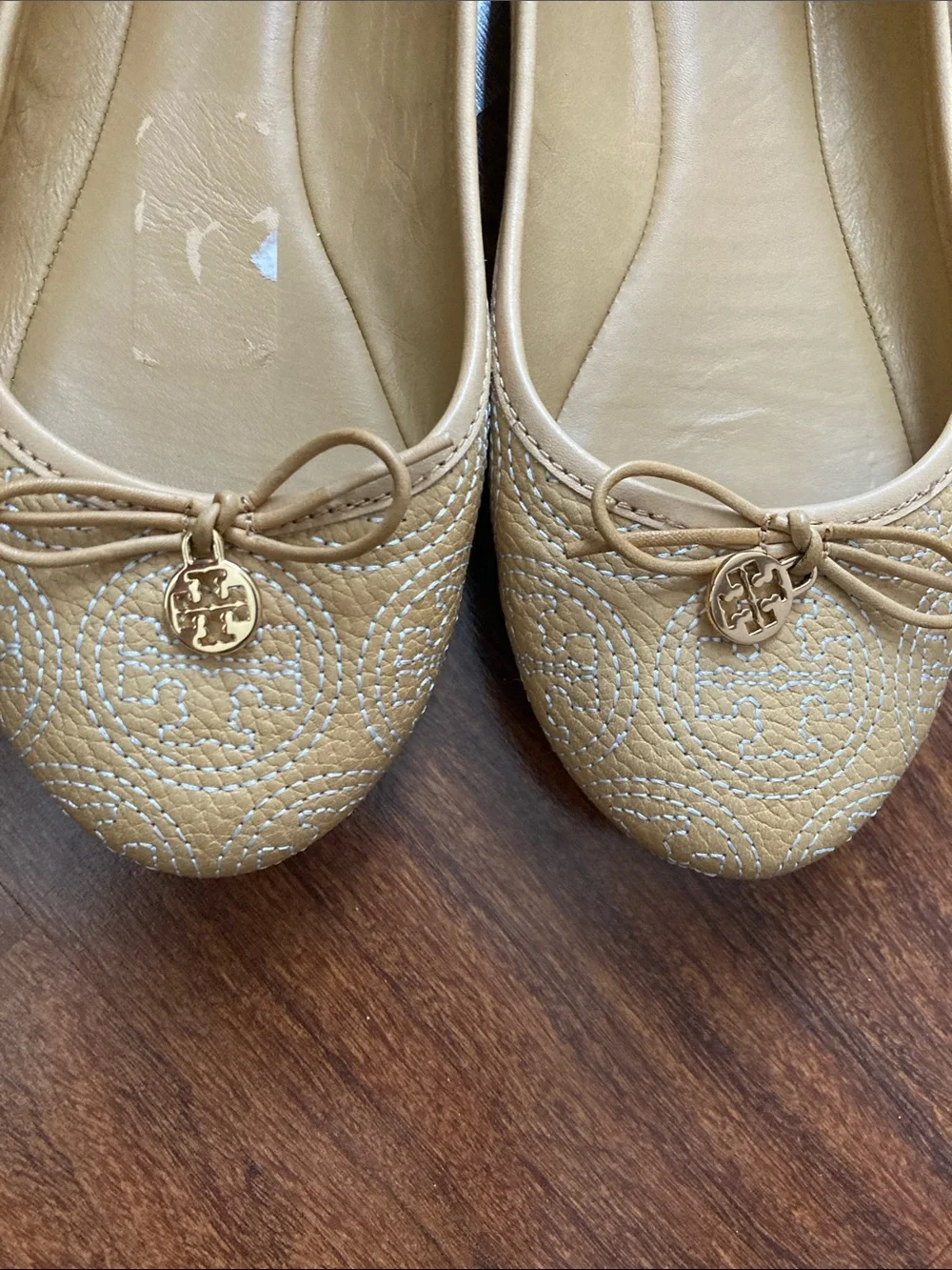 Tory Burch Cream Flats Sz 8.5